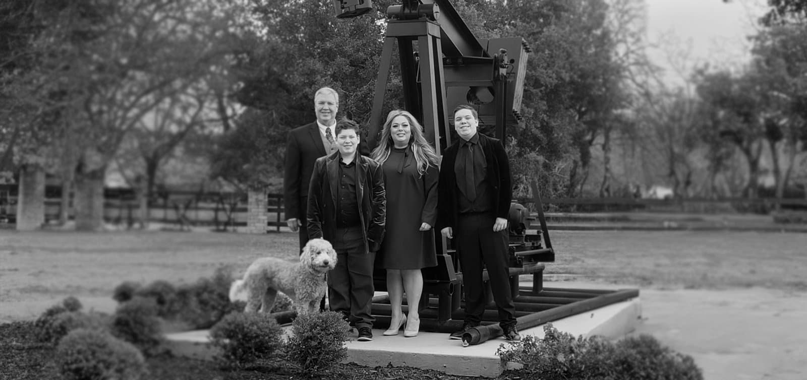 Julie Pickren with her family
